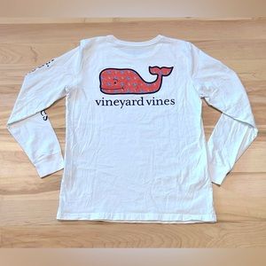 Vineyard Vines Women’s Long Sleeve Pocket Tee - Size XS, Whale with Crab Pattern